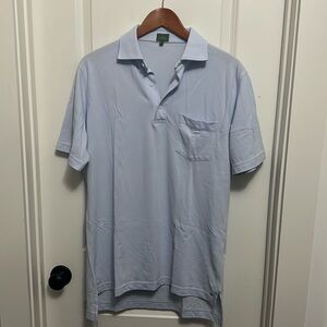 Sid Mashburn Polo - Light Blue Pima Pique